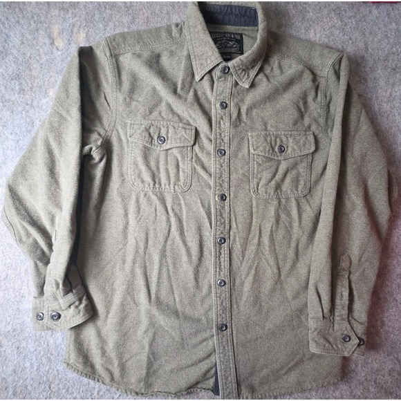 Grizzly Mountain Other - Grizzly Mountain Shirt Men's Flannel Green XL Button Down Long Sleeve